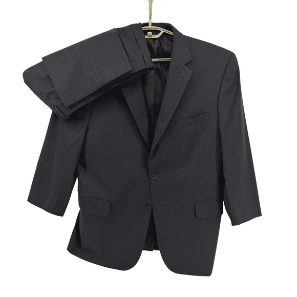 Jos. A. Bank Other - Jos A Bank Signature Collection Mens 44S 36W 100% Wool 2 Pc Suit Charcoal Gray